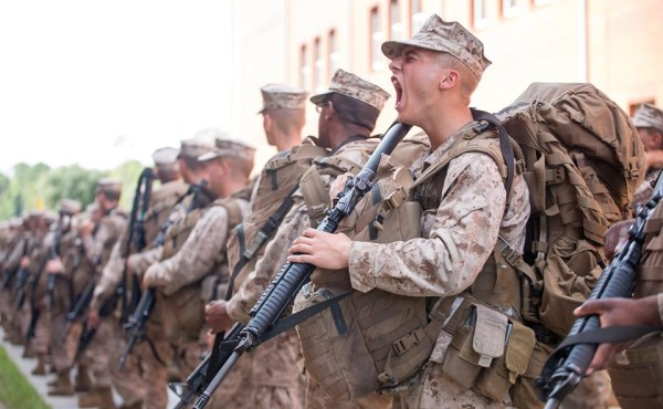 Recruits at the Corps’ East Coast boot camp are evacuating over Hurricane Dorian