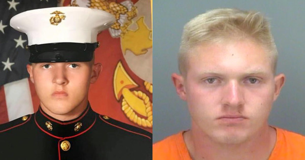 Police say this drunk Marine lance corporal broke into a home and started cooking himself breakfast