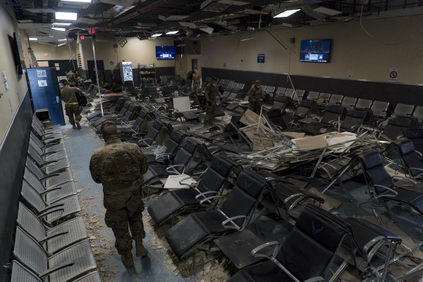 The Taliban may not have breached the walls of Bagram, but they damaged the hell out of its main passenger terminal