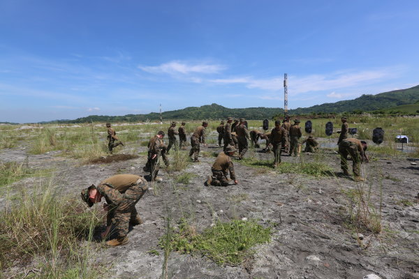 A Marine infantry battalion is searching for 2 missing rifles at Camp Lejeune