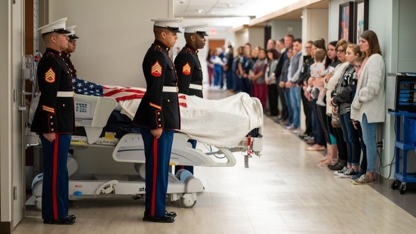 Marine veteran who died after battle with brain cancer celebrated with Honor Walk in Dallas