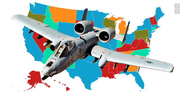 BRRRT vs. BRRAPP: How Americans describe the glorious sound of the A-10 firing, in 2 maps