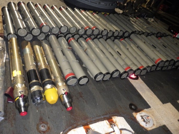 The Navy just seized a bunch of Iranian missiles from a boat in the Arabian Sea