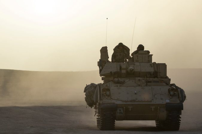 The US is sending Bradley Fighting Vehicles back into Syria for additional force protection