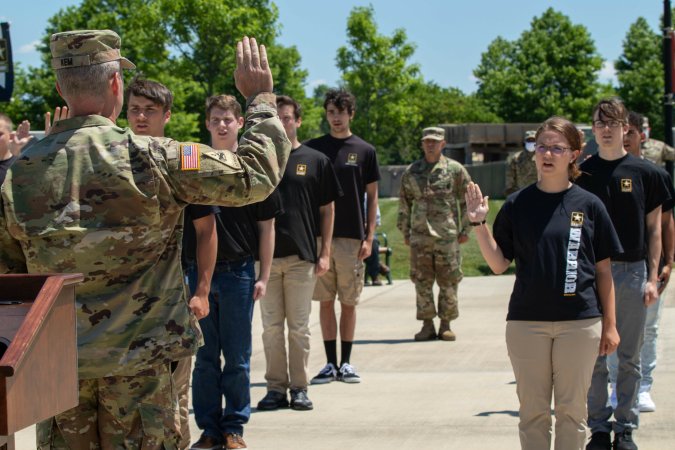 The Army on its slight increase in recruiting women and minorities: Please clap