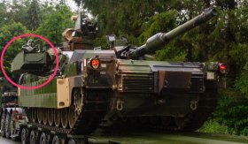 Army M1 Abrams tanks rocking Trophy active protection system in Europe