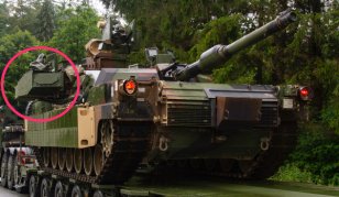 Army M1 Abrams tanks rocking Trophy active protection system in Europe