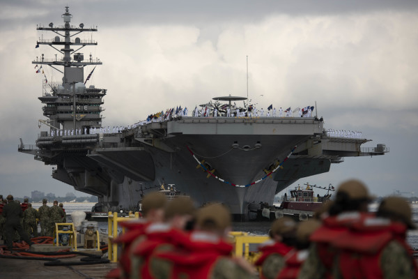 Eisenhower carrier strike group returns home after record-breaking 7 months at sea avoiding COVID-19