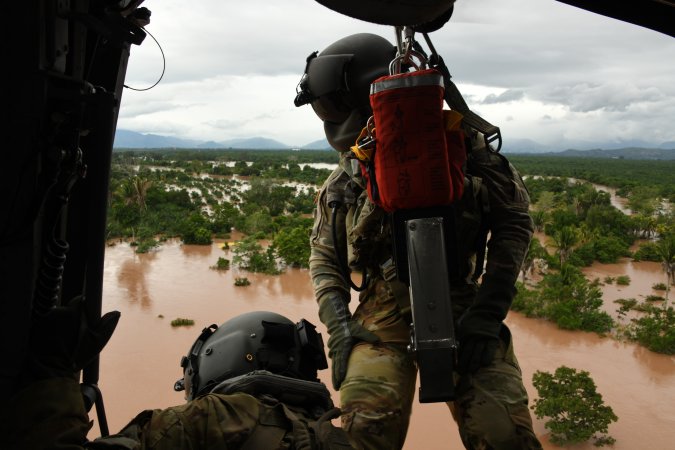 We salute the Army Black Hawk crew who saved a child from hurricane floodwaters in Honduras