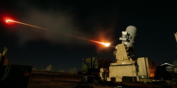 A 2nd Battalion, 44th Air Defense Artillery Regiment, 101st Airborne Division Sustainment Brigade, 101st Abn. Div., counter-rocket, artillery and mortar fires March 27 at an aerial target at Fort Campbell, Ky. (US Army photo by Sgt. Patrick Kirby, 40th Public Affairs Detachment)