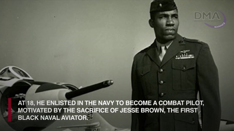 Lt. Gen. Frank E. Petersen Jr., the first black Marine pilot and general