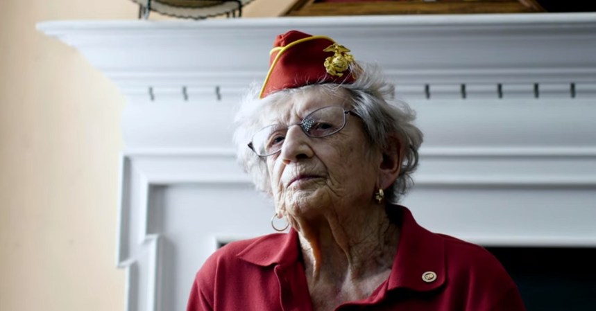 The oldest living US Marine celebrates her 107th birthday