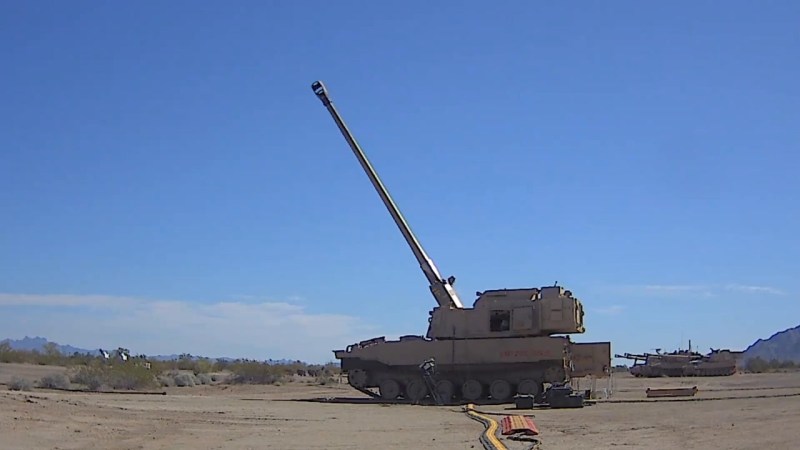 Extended Range Cannon Artillery fires Excalibur