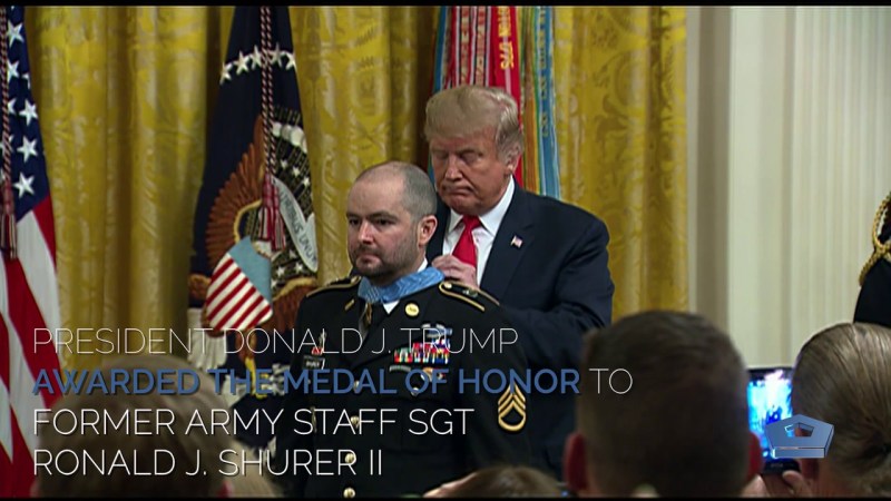 Former Green Beret Ron Shurer receives the Medal of Honor