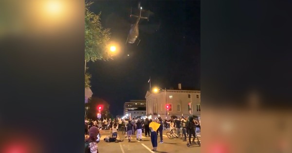 Army grounds crew of helicopter that flew low over protests amid official investigation