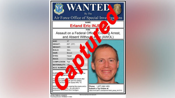 Texas airman who allegedly assaulted military police captured after two-week manhunt