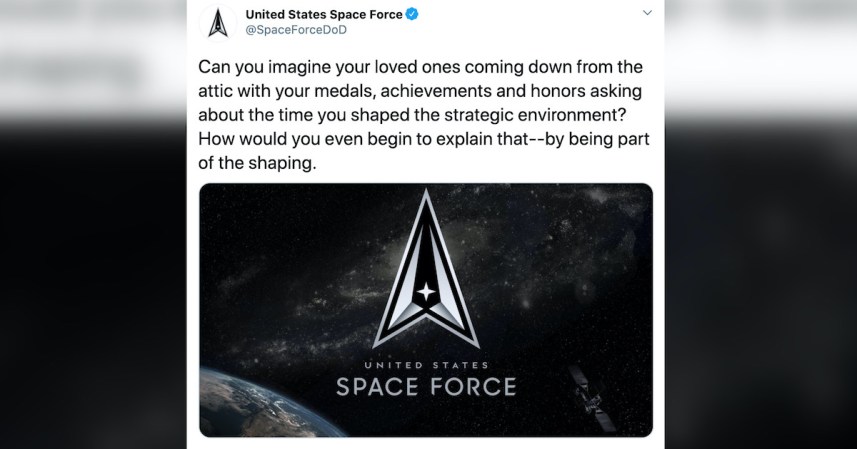 The Space Force is sorry about this ‘clumsy’ tweet about the Space Force
