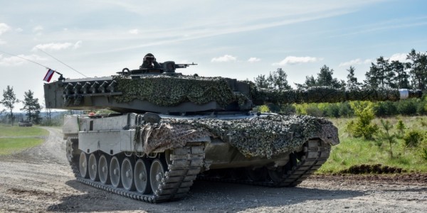 A US Army M1 Abrams tank named ‘ASVAB Waiver’ is keeping watch over Europe