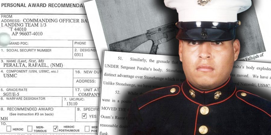 Rafael Peralta’s death ensured four other Marines would live. His Medal of Honor award recommendation explains how