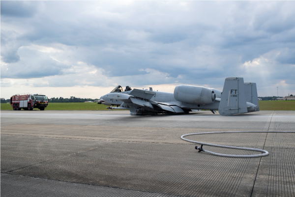 An A-10 pilot walked away unharmed after an emergency belly landing at Moody AFB