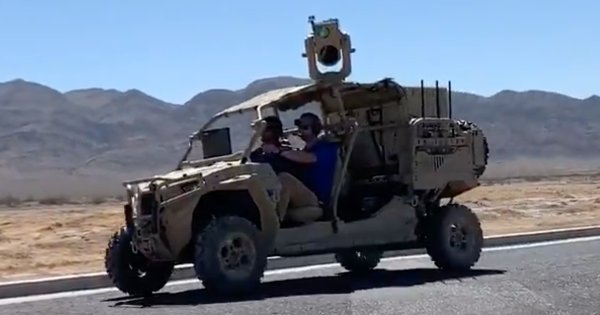 Air Force successfully tests mobile laser weapon for convoy protection
