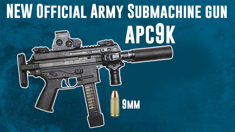 The APC9K is the first new official army submachine gun since World War II