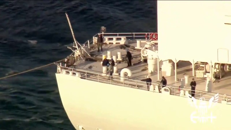 USNS Mercy arrives in LA