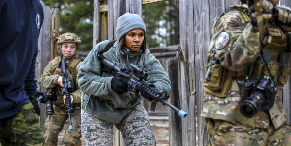 Air Force Combat Training Often Looks Like Paintballing