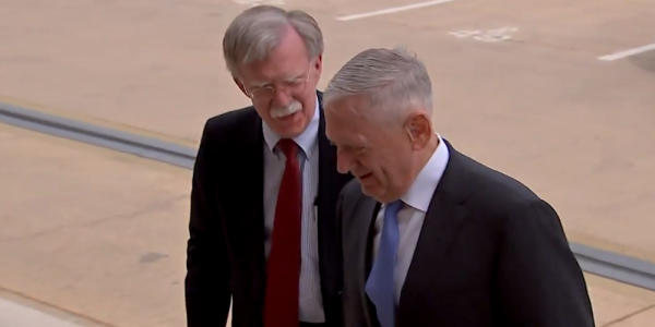 Mattis Welcomed John Bolton To The Pentagon In The Best Way Possible