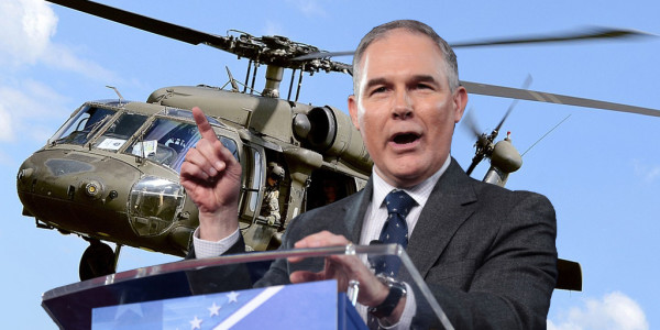 EPA Chief Scott Pruitt Is Taking Black Hawk Helos On Battlefield Circs Now