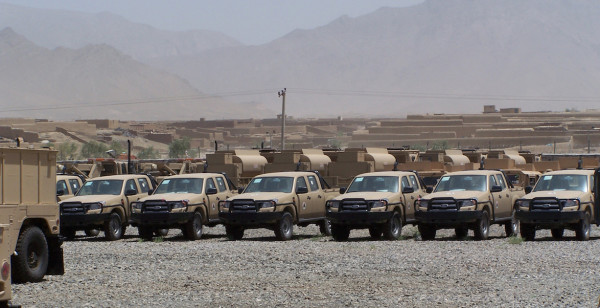 What The Hell Are Afghan Army Pickup Trucks Doing In Iraq?