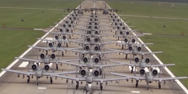The Air Force Flaunted 30 A-10 Warthogs In An Elephant Walk A Day Before DoD Pledged To Save Them