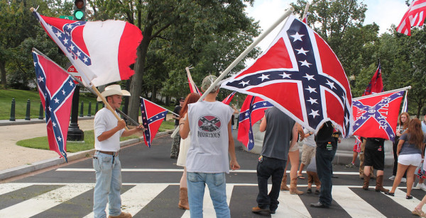 2 Marines Arrested After Flying White Nationalist Banner At A Confederate Rally