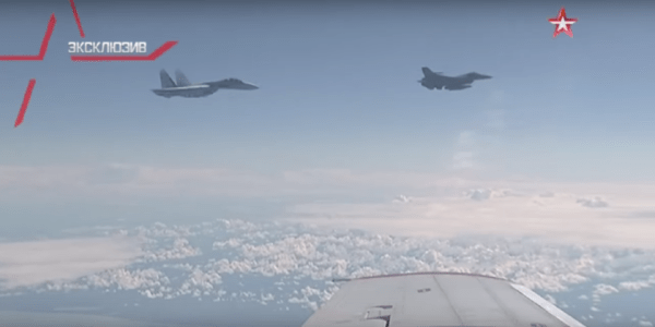 Watch This F-16 ‘Air Pirate’ Make The Russian Defense Minister’s Plane Very Nervous