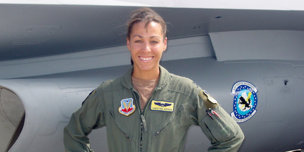 Maj Christina Hopper Conquered Race, Gender, And The F-16