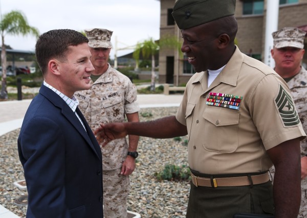 Kyle Carpenter Stole The Sergeant Major Of The Marine Corps’ Chair