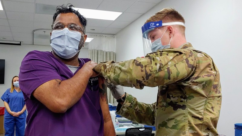 Fort Bragg administers its first COVID-19 vaccine