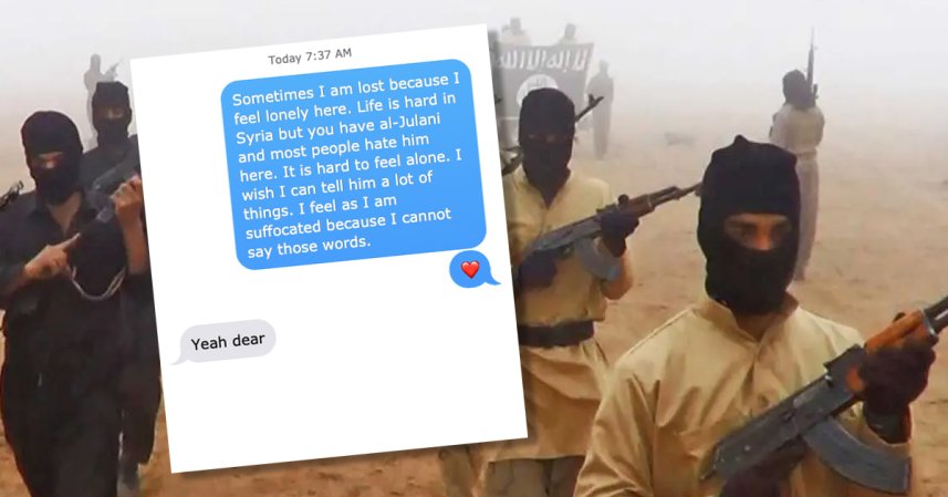 These messages between an Army vet and her terrorist sweetheart will make you cringe