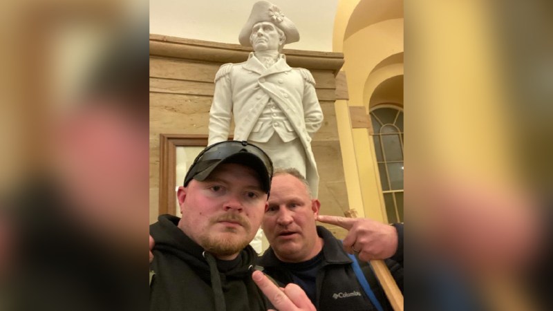 National Guard infantryman arrested after taking selfie inside the Capitol during riots