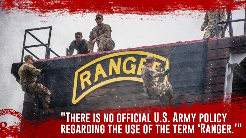 The Army can’t officially say who is an ‘Army Ranger’