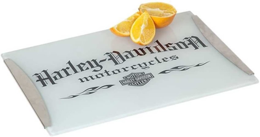  4-Harley-Davidson Motorcycle Tempered Glass Cutting Board