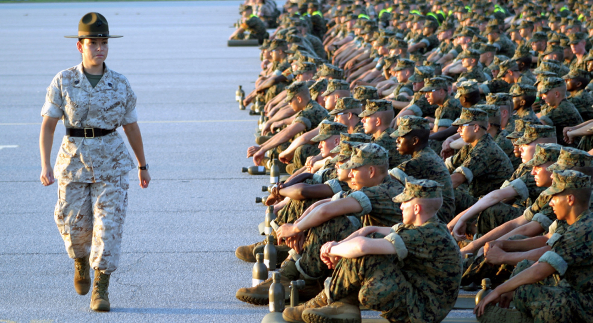 female marine drill instructor