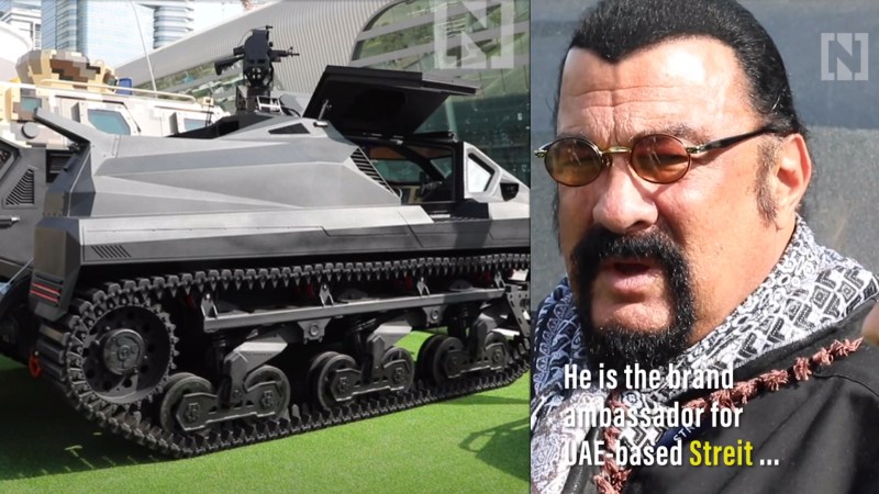 Steven Seagal is the new pitchman for a shady armored vehicle manufacturer in the UAE