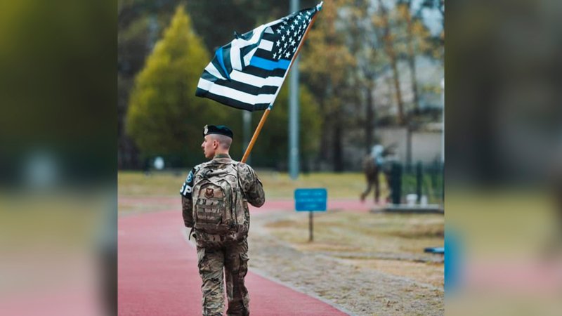 Why Ramstein Air Base removed photos of the ‘Thin Blue Line’ flag from its social media pages