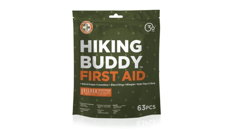  Hiking Buddy First Aid Kit by Be Smart Get Prepared, 65 Pieces
