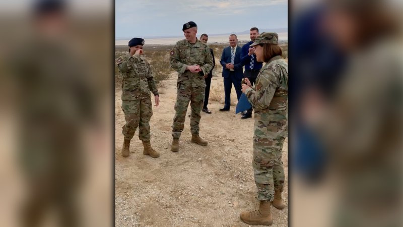 Air Force’s top enlisted leader surprises airman with on-the-spot promotion