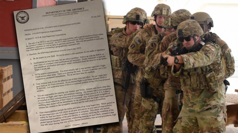 Senior enlisted Air Force leader pens typo-riddled letter demanding ‘flawless’ paperwork