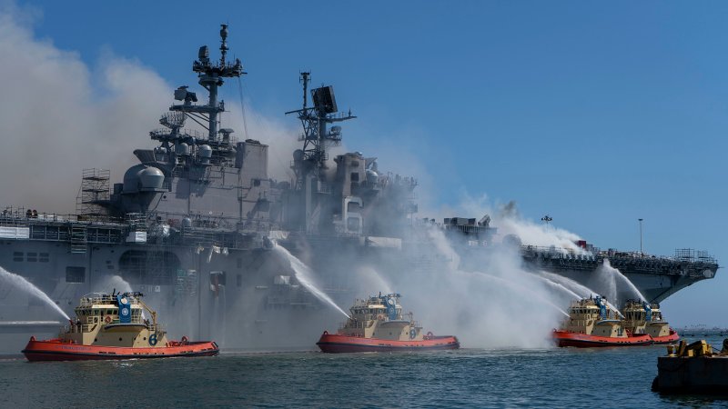 Damning investigation into USS Bonhomme Richard fire reveals sailors were totally unprepared