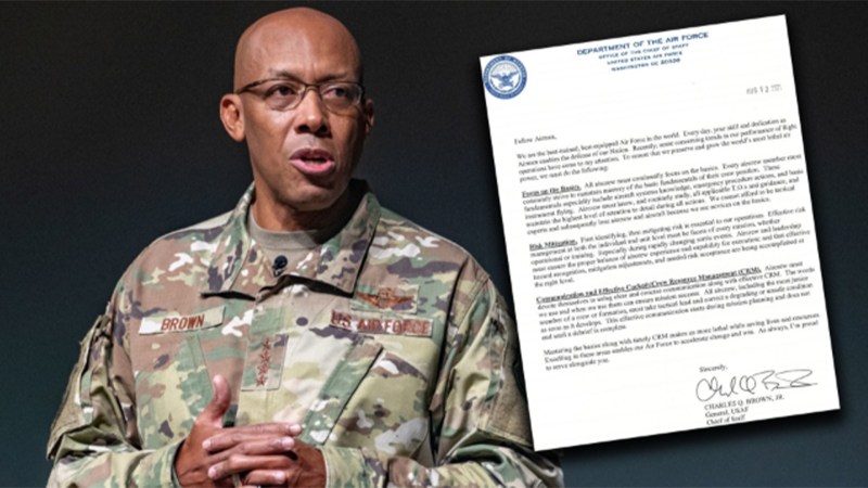 Airmen are convinced their top general just called out subordinates in a service-wide letter