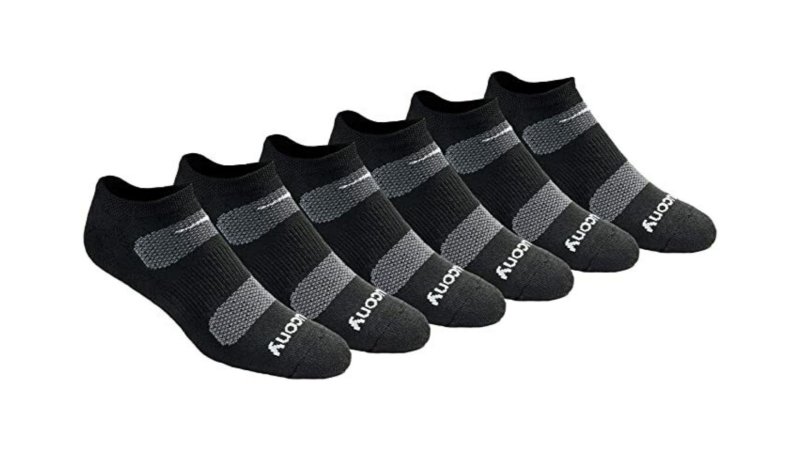  Saucony Mesh Ventilating Performance No Show Socks